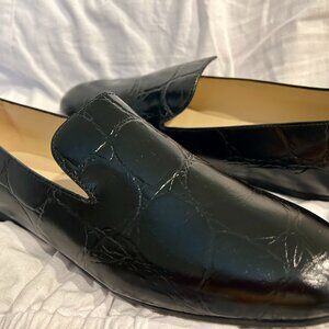 AUTHENTIC Tod's Black Leather Mocassino Gomma - Size 42